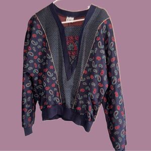 1980s patterned sweater